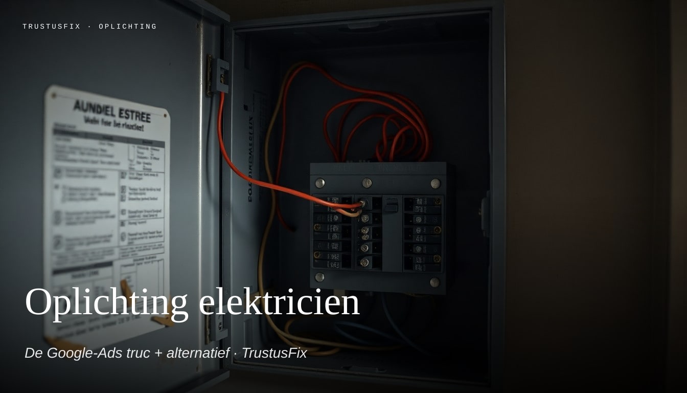 Oplichting bij elektricien — visuele weergave van patronen die wij zien in praktijk en meldingen