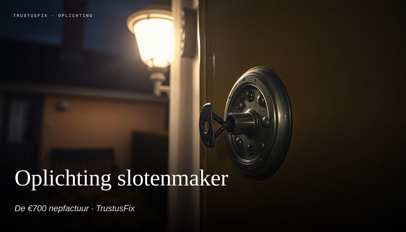 Oplichting bij slotenmaker — visuele weergave van patronen die wij zien in praktijk en meldingen