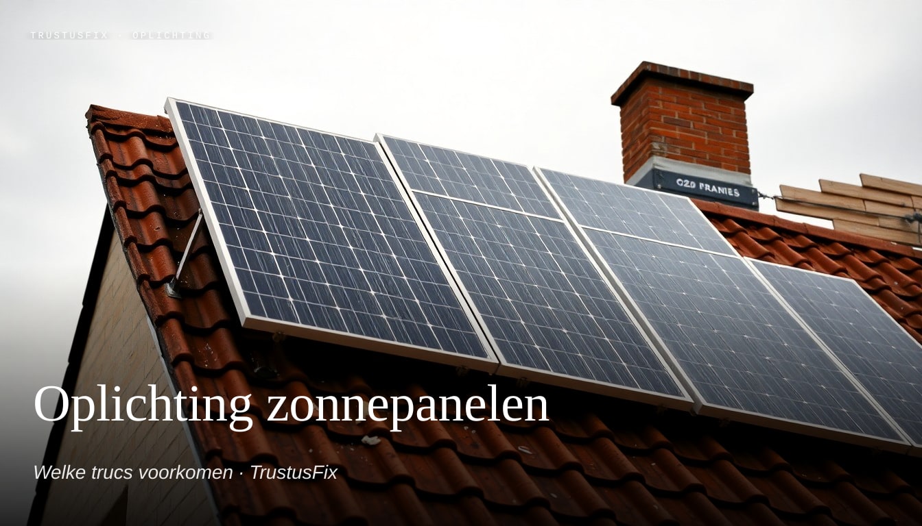Oplichting bij zonnepanelen — visuele weergave van patronen die wij zien in praktijk en meldingen